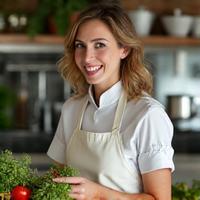 Lisa, beim gemeinsamen Kochen